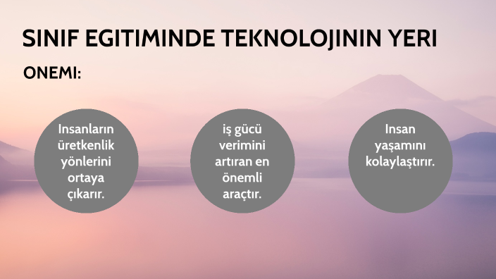 SINIF EGITIMINDE TEKNOLOJININ YERI By PINAR GÜZEL TÜRK