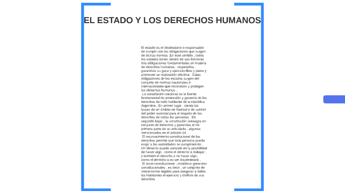 El Estado Y Los Derechos Humanos By Pedro Milesi On Prezi