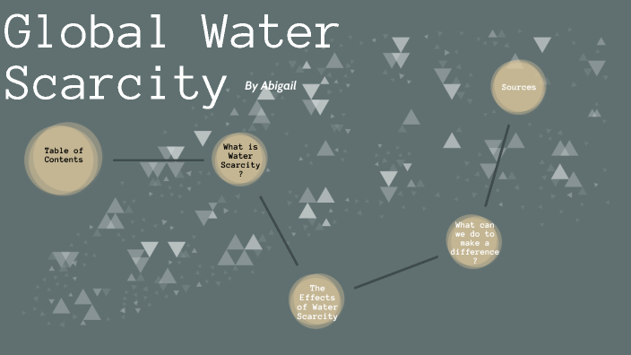 Global Water Scarcity by Abigail Barnard on Prezi