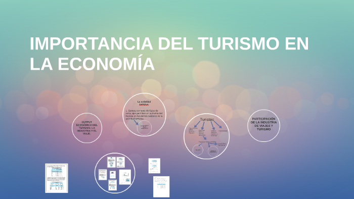 IMPORTANCIA DEL TURISMO EN LA ECONOMÍA by Ana Montenegro