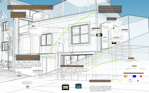 dibujo de representación arquitectónica