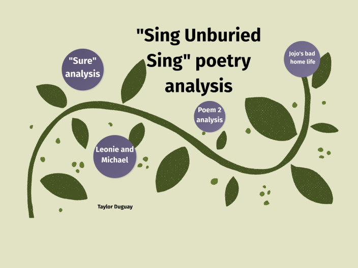 Sing Unburied Sing By Taylor Duguay On Prezi