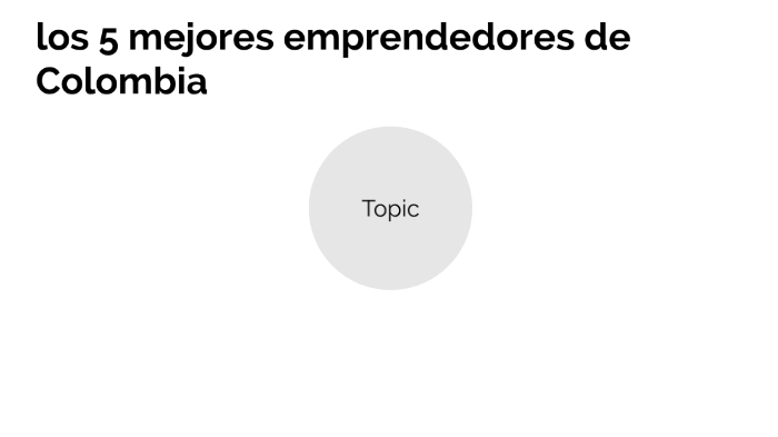 Los 5 Mejores Emprendedores De Colombia By Jhon Emerson Atehortua On Prezi