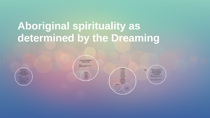 Aboriginal spirituality as determined by the Dreaming by Trudi-Ann Read ...