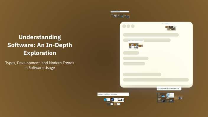 Understanding Software: An In-Depth Exploration by riley bagley on Prezi