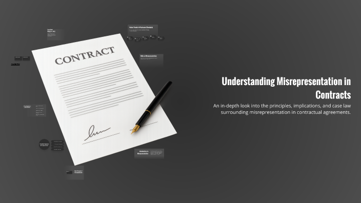 Understanding Misrepresentation in Contracts by dwedwdwdw wdwdwdwdw on ...