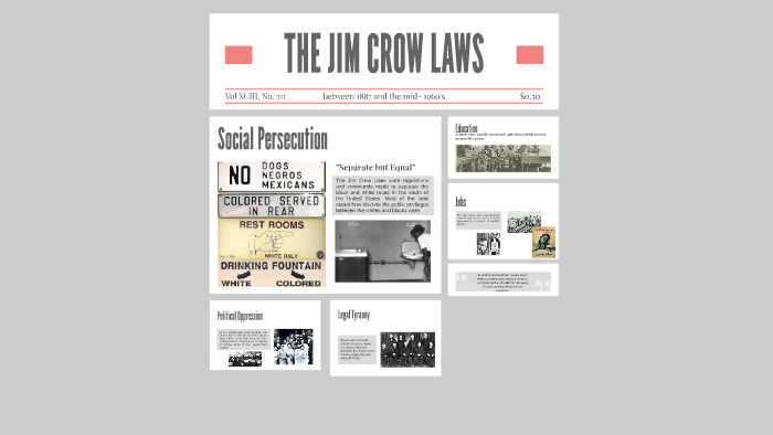THE JIM CROW LAWS by Olivia Vitale on Prezi