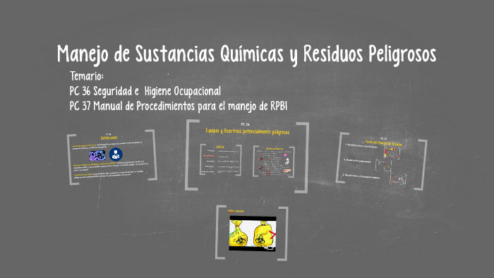 Manejo de Sustancias Químicas y Residuos Peligrosos by Lilian Heredia ...