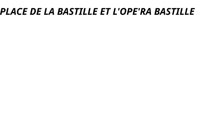 PLACE DE LA BASTILLE ET L'OPERA BASTILLE By Mirabella Soimu On Prezi