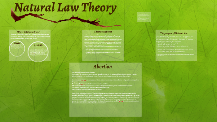 thesis on natural law