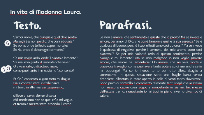 S'amor Non è Che Dunque è Quel Ch'io Sento