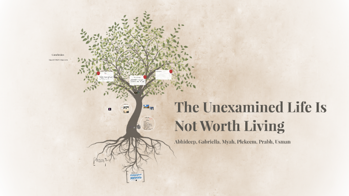 an unexamined life is not worth living