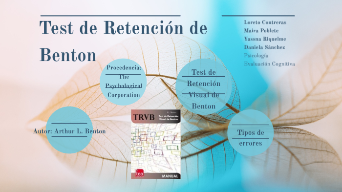 Test De Retencion Visual De Benton prezi.com