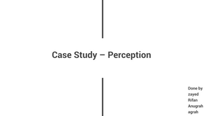 solved case study on perception