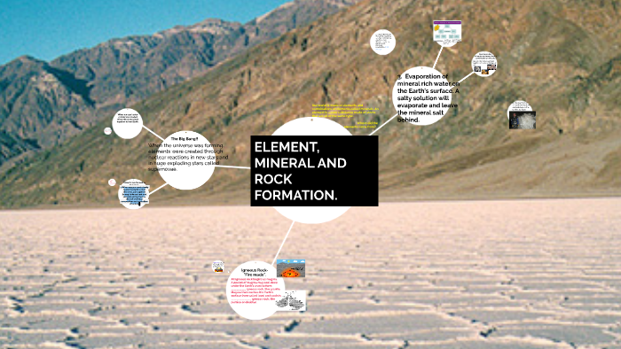 5th ELEMENT, MINERAL AND ROCK FORMATION. by Fred Roberts on Prezi