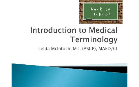 introduction to medical terminology assignment quizlet