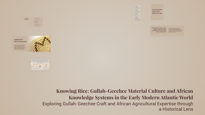 Knowing Rice: Gullah-Geechee Material Culture and African Knowledge ...
