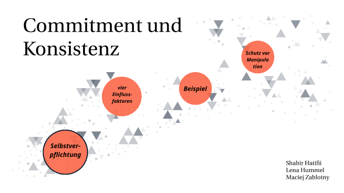 Commitment und Konsistenz by Maciej Zablotny on Prezi
