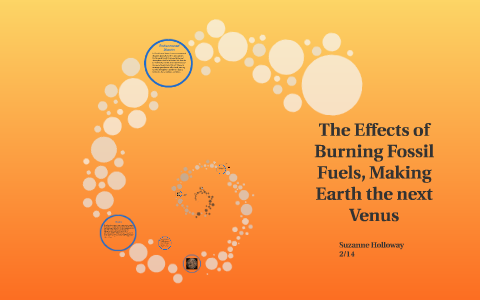 The Effects of Burning Fossil Fuels, Making Earth the next V by Suzanne ...