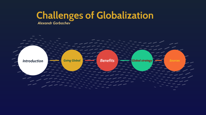 Challenges Of Globalization By Alexandr Gorbachev