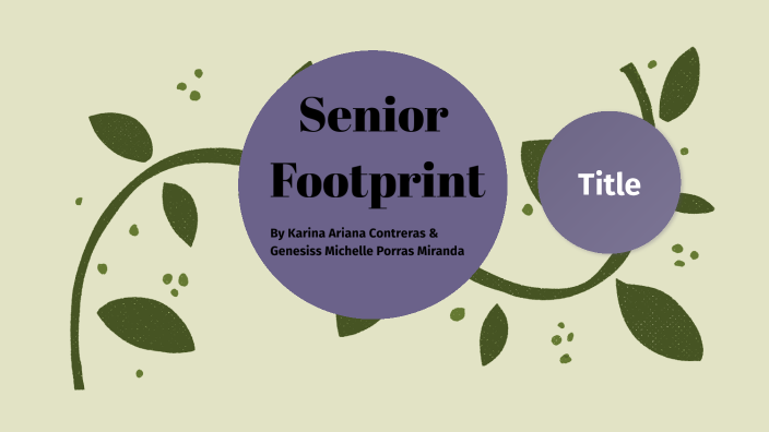 senior footprint essay