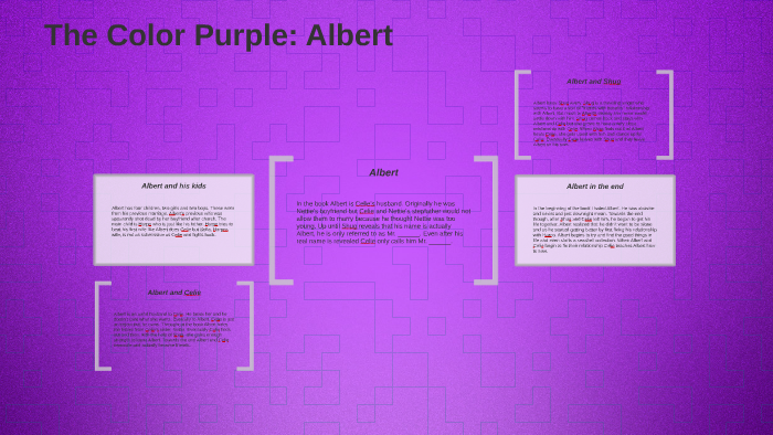 the color purple albert