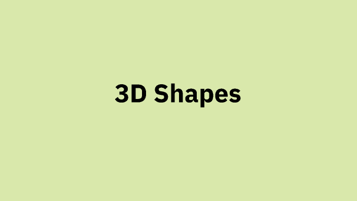 3D Shapes by Ashlyn Fewell on Prezi