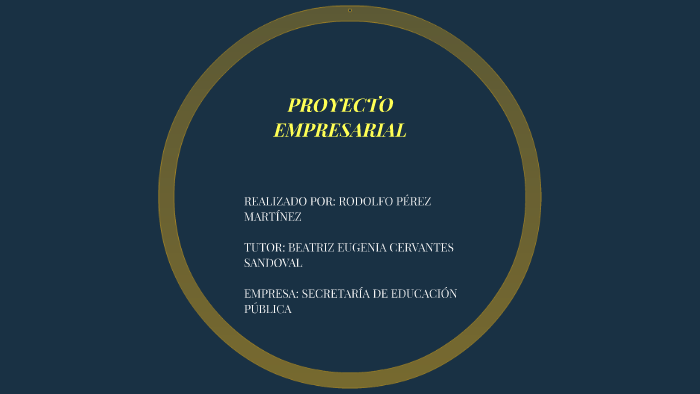 PROYECTO EMPRESARIAL by Rodolfo Pérez martínez on Prezi