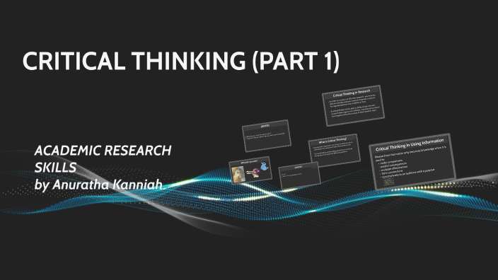 critical thinking part 1 a valuable argument