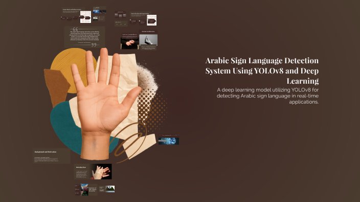 Arabic Sign Language Detection System Using YOLOv8 and Deep Learning by ...