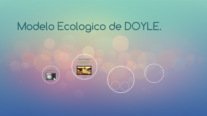 Modelo Ecologico de DOYLE. by rocio paniagua