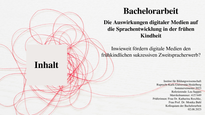 bachelor thesis verteidigung