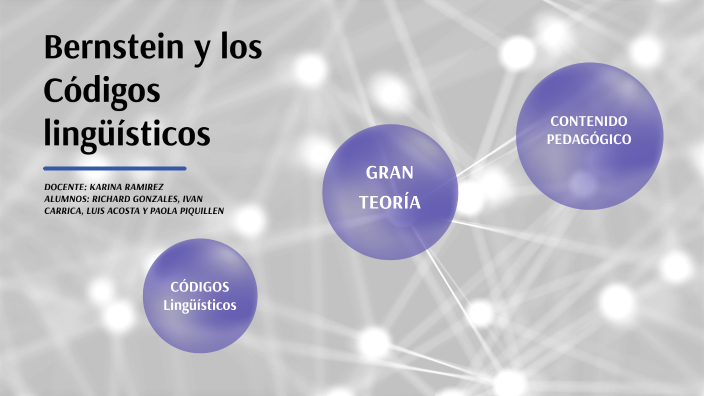 Bernstein y los Códigos lingüísticos by Paola Piquillen on Prezi