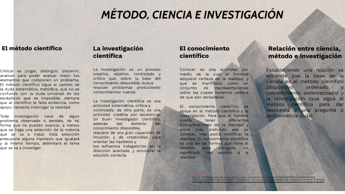 MÉTODO, CIENCIA E INVESTIGACIÓN by Omar Castillo on Prezi