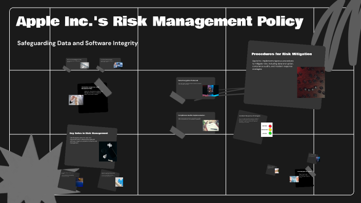 Apple Risk Matrix Apple Inc.'s Risk Management Policy by Mr.noman Saiyed on Prezi