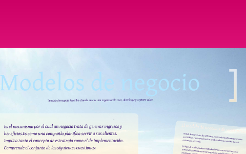 Modelos de negocio by natalia astor on Prezi Next