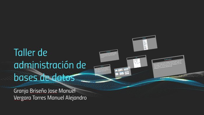 Taller de administración de bases de datos by Manuel Vergara Torres on ...
