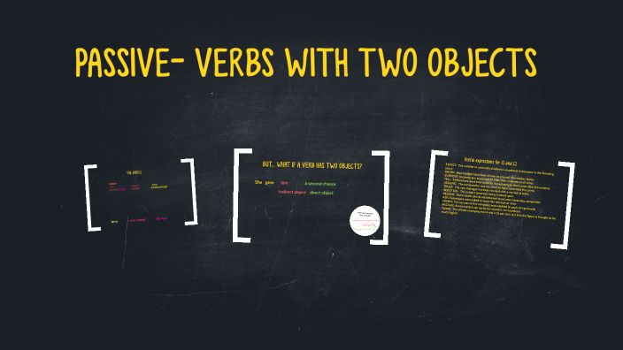 PASSIVE VOICE - TWO OBJECTS by LORENA AR on Prezi