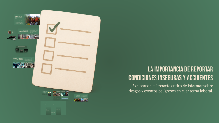 Reportar Condiciones La Importancia de Reportar Condiciones Inseguras y Accidentes by Freddy ...
