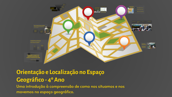 Orientação e Localização no Espaço Geográfico - 4º Ano by Junior Pinho ...