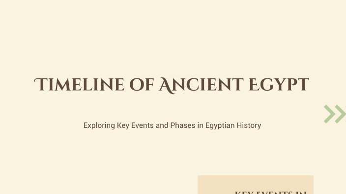 Timeline of Ancient Egypt by Josiah flynn on Prezi