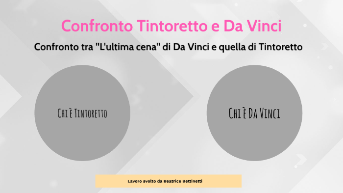 Confronto Tra Tintoretto E Da Vinci By Beatrice Bettinetti On Prezi