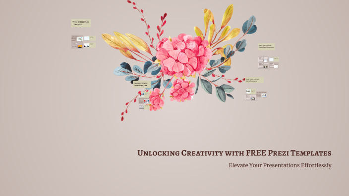 Unlocking Creativity with FREE Prezi Templates by Shoni Hamdani on Prezi