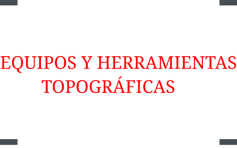 herramientas topográficas