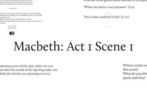 foreshadowing in macbeth act 1