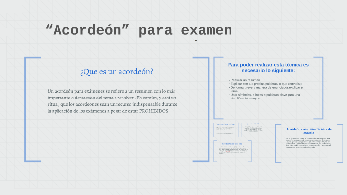 Acordeón” para examen by Daniela Campos