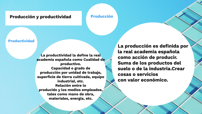 Producción y productividad by Alan González on Prezi