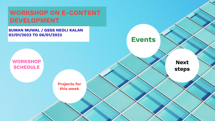 E-CONTENT PREZI PRESENTATION WORKSHOP by Suman Muwal on Prezi