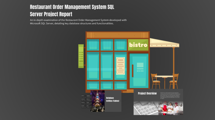 Restaurant Order Management System SQL Server Project Report by Zhanyar ...
