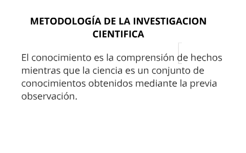 Metodología de la Investigación científica by Bronnier Bel-Hair